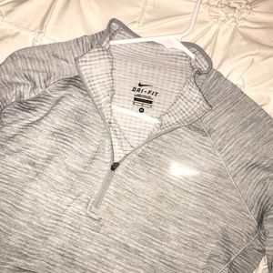 Nike dri fit running zip up pull over